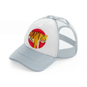 chinese zodiac (6) grey trucker hat