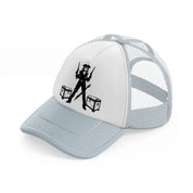 pirate lady-grey-trucker-hat