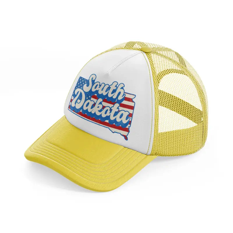 south dakota flag yellow trucker hat