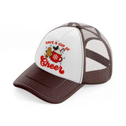 have a cup of cheer-brown-trucker-hat