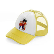 goku character-yellow-trucker-hat