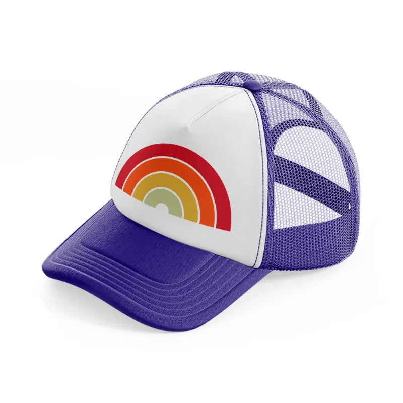 retro rain purple trucker hat