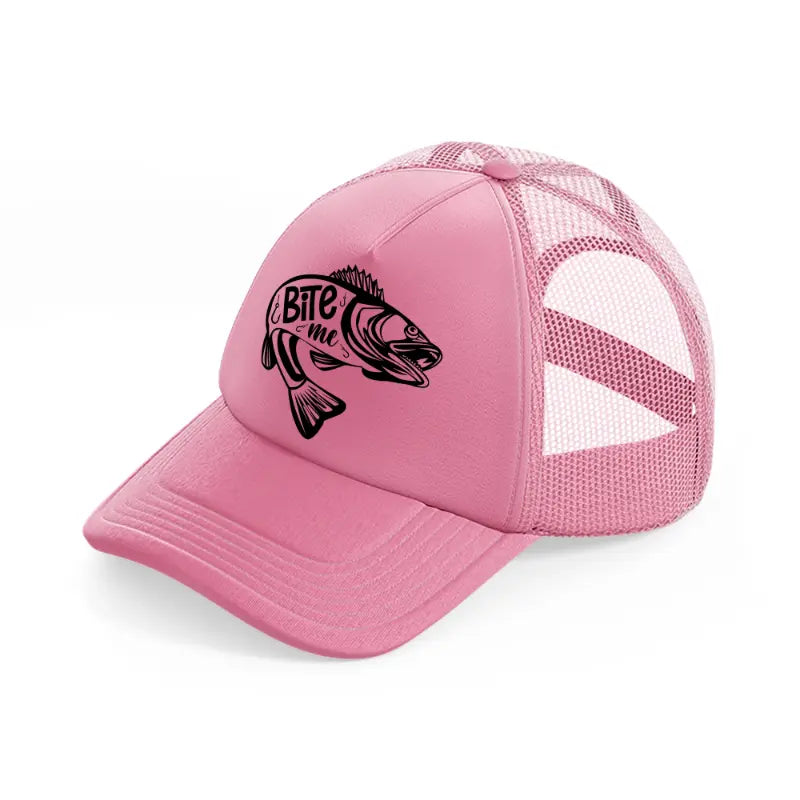 bite me-pink-trucker-hat