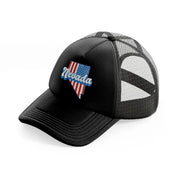 nevada flag black trucker hat