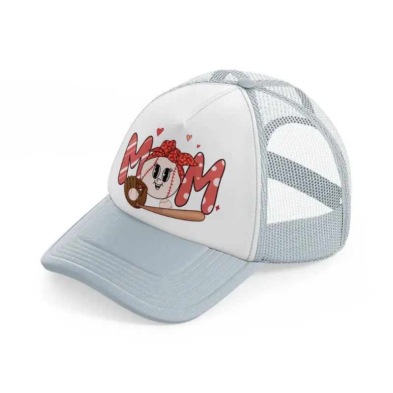 mom baseball-grey-trucker-hat