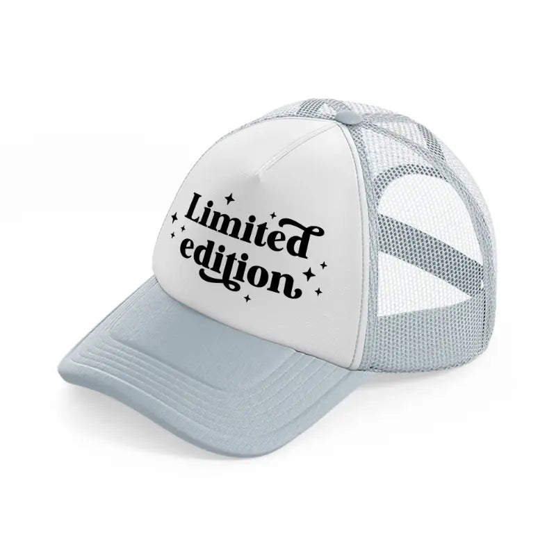 limited edition grey trucker hat