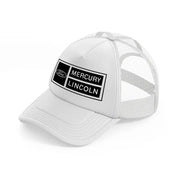 ford mercury lincoln-white-trucker-hat