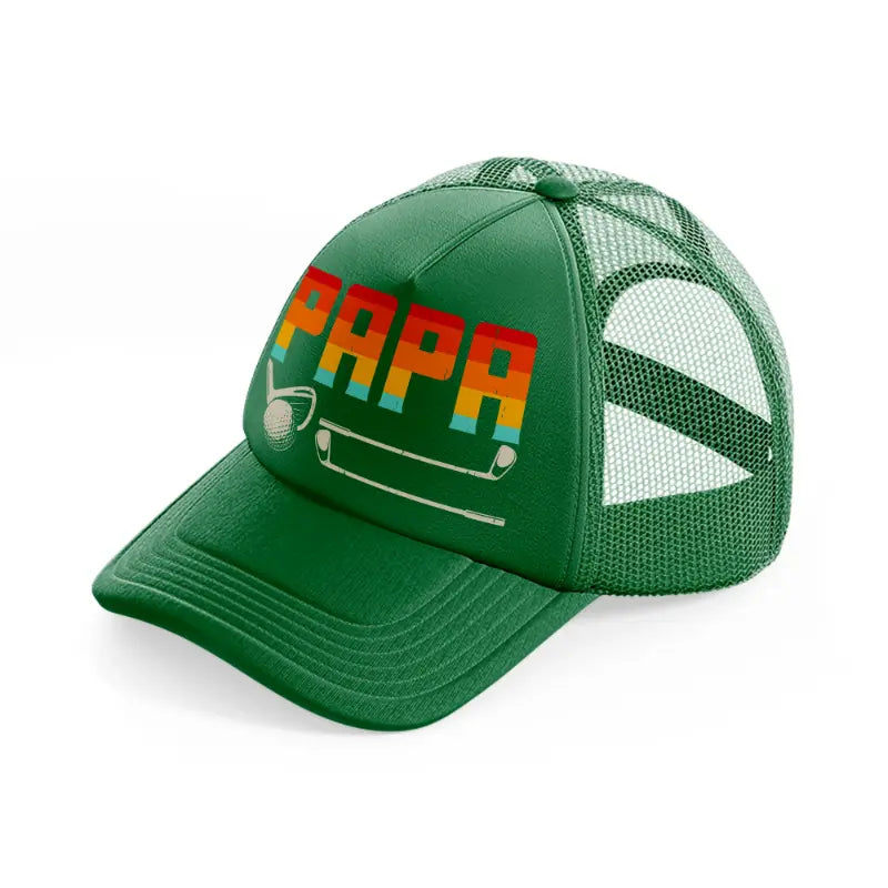 papa rainbow-green-trucker-hat