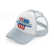 arkansas flag-grey-trucker-hat