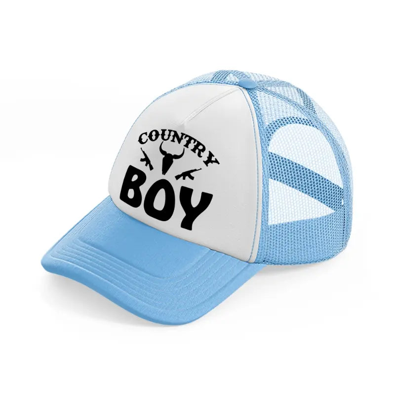 country boy-sky-blue-trucker-hat