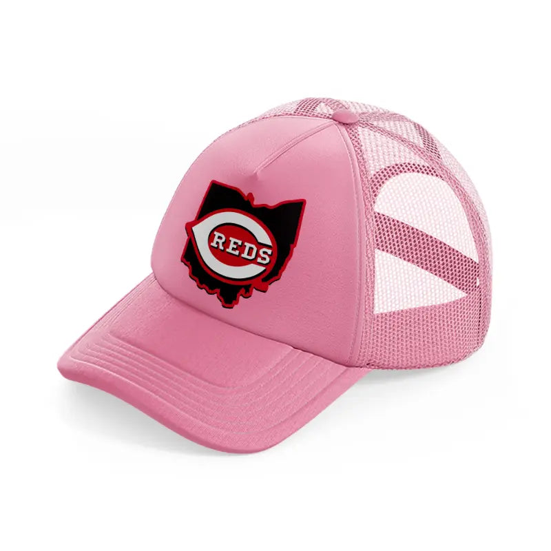 cincinnati fan pink trucker hat