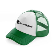 john deere plain-green-and-white-trucker-hat