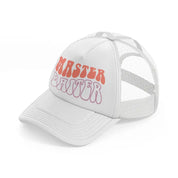 master baiter white trucker hat