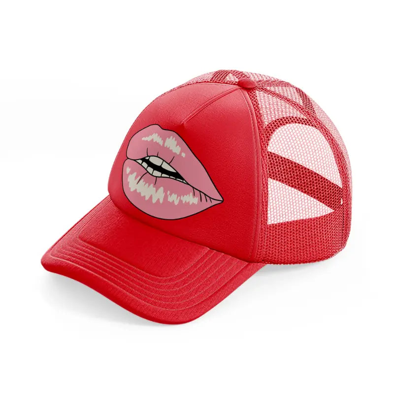lips-red-trucker-hat