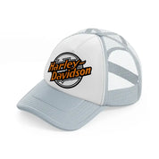 harley davidson retro grey trucker hat