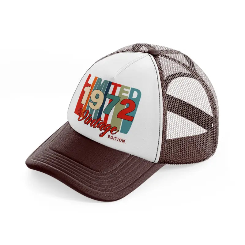 limited 1972 vintage edition-brown-trucker-hat