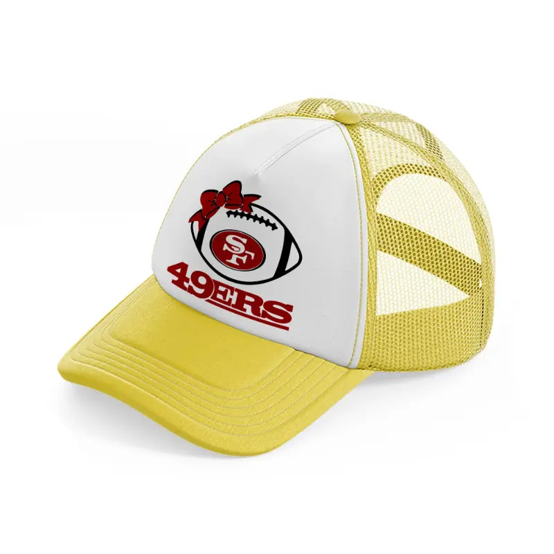 cute 49ers-yellow-trucker-hat