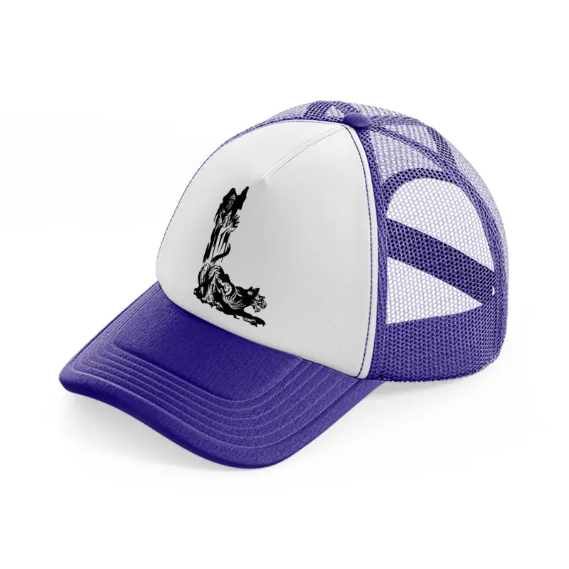 dark art work-purple-trucker-hat