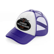 legendary harley-davidson since 1903-purple-trucker-hat