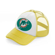 miami dolphins classic-yellow-trucker-hat