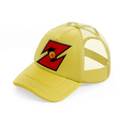 dragonball emblem gold trucker hat