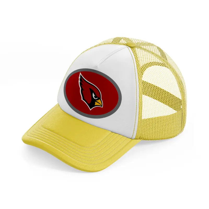 arizona cardinals small logo-yellow-trucker-hat