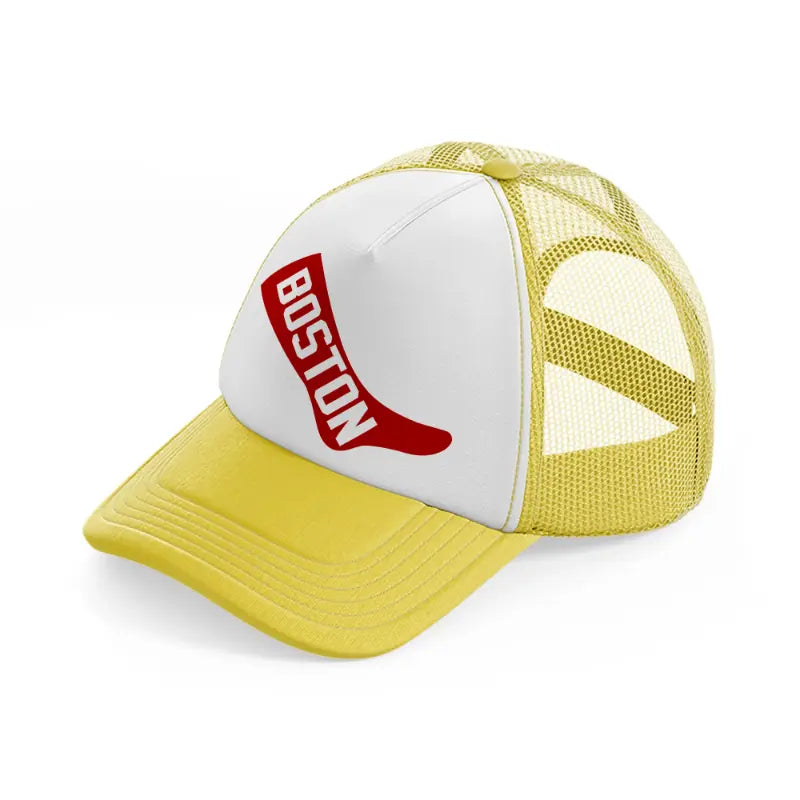 boston sock-yellow-trucker-hat