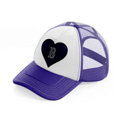 boston red sox fan-purple-trucker-hat