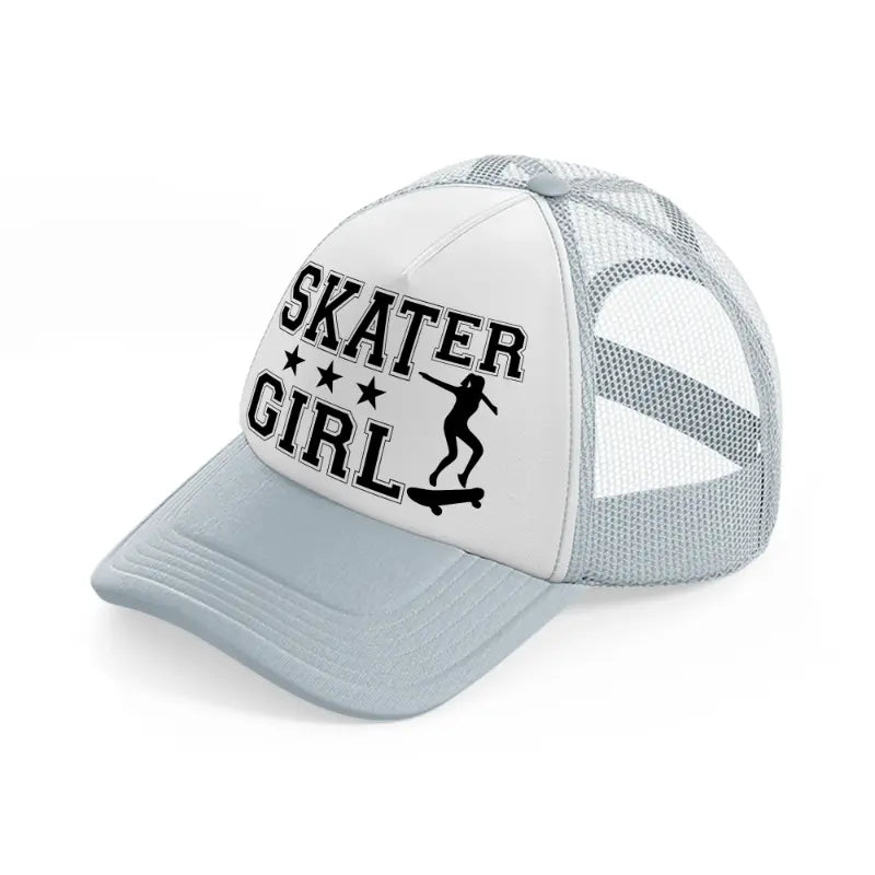 skater girl-grey-trucker-hat