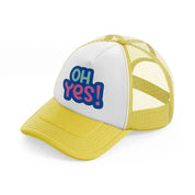 love quotes 16 yellow trucker hat