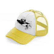 kissing mice-yellow-trucker-hat