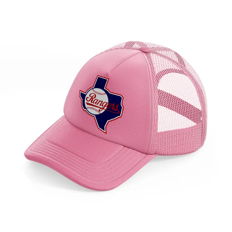 texas rangers supporter pink trucker hat