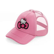 hello kitty bow-pink-trucker-hat