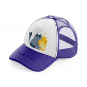 013 milk purple trucker hat