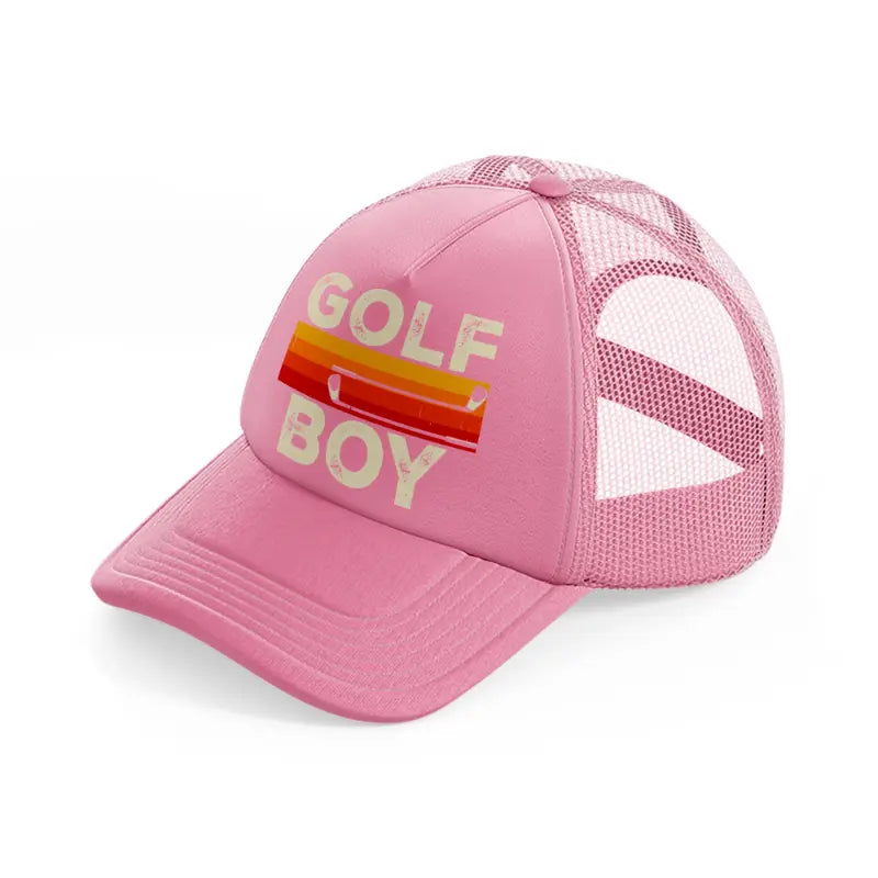 golf boy-pink-trucker-hat