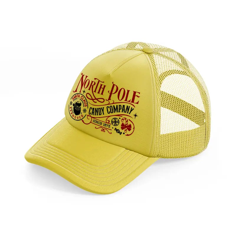 north pole candy company-gold-trucker-hat