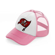tampa bay buccaneers flag-pink-and-white-trucker-hat
