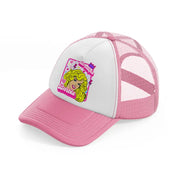 barbie be unique-pink-and-white-trucker-hat