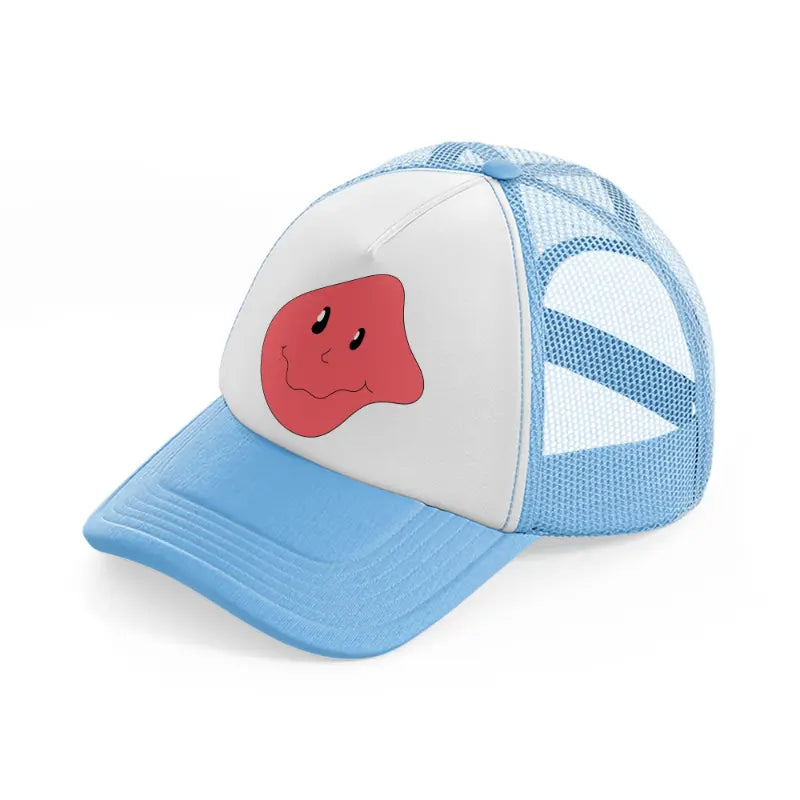 groovy elements 60 sky blue trucker hat