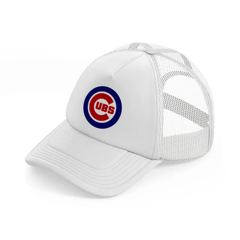 chicago cubs badge-white-trucker-hat