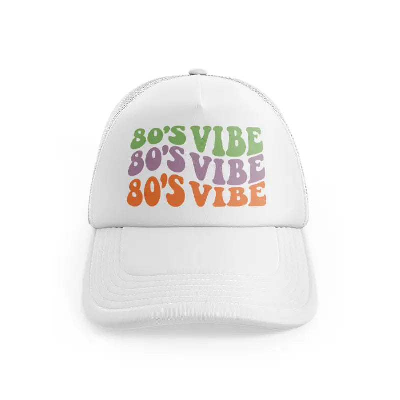 80's vibe-white-trucker-hat