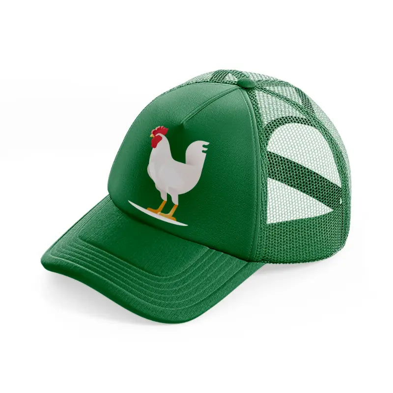 049-rooster-green-trucker-hat