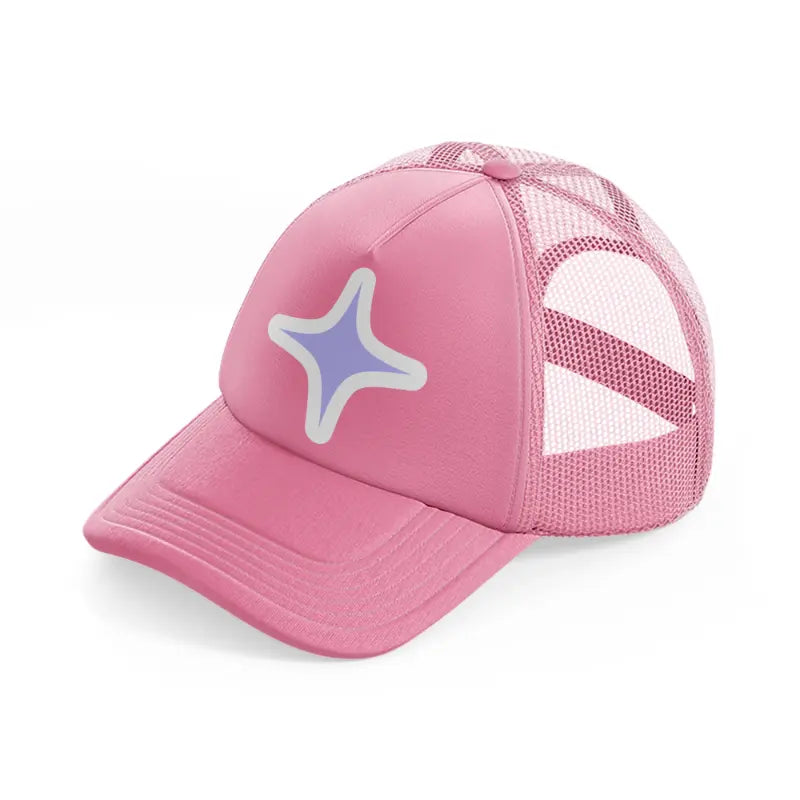 star puple pink trucker hat