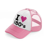 80s megabundle 35 pink and white trucker hat