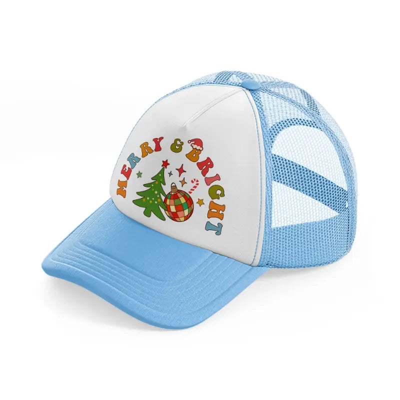 merry & bright-sky-blue-trucker-hat