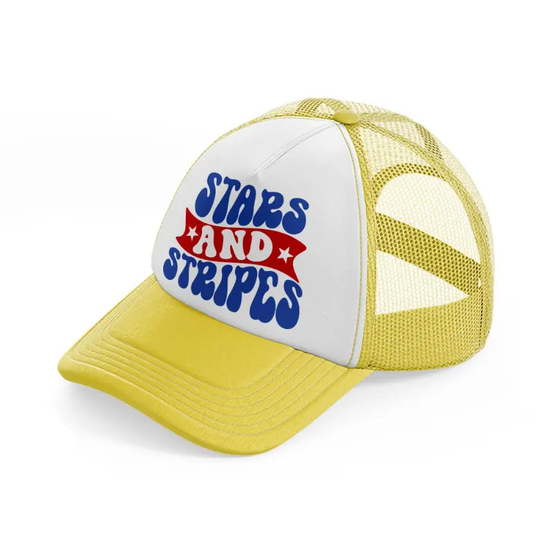 sstars and stripes-01-yellow-trucker-hat