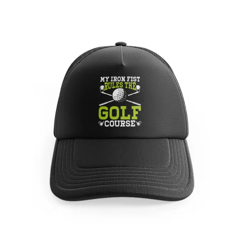 MyIronFistRulesTheGolfCourseGreen_black-front-view.webp