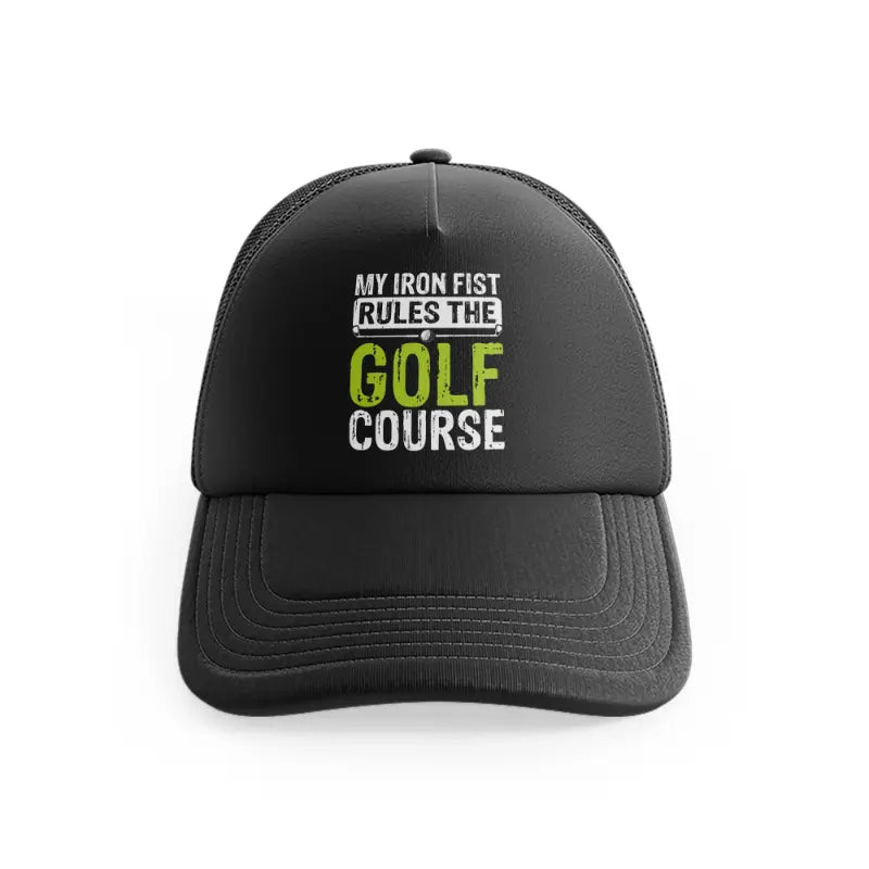 MyIronFistRulesTheGolfCourse_black-front-view.webp