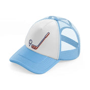 golf stick pink-sky-blue-trucker-hat