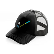 golf stick blue-black-trucker-hat